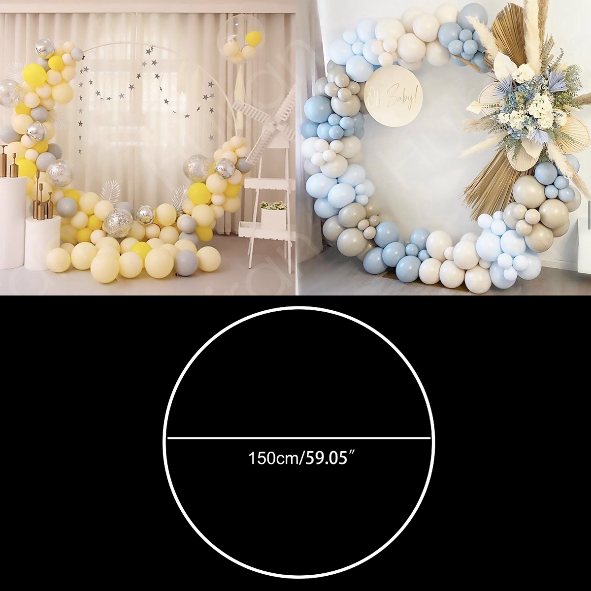 Round Balloon Circle Balloon Arch Birthday Balloon Stand Support Holder Wedding Birthday Party Decoration Baby Shower Background