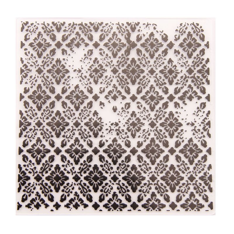 Flower Pattern Plastic Embossing Folder Stencil Template DIY Scrapbook Photo Album Card Making Craft Decoration