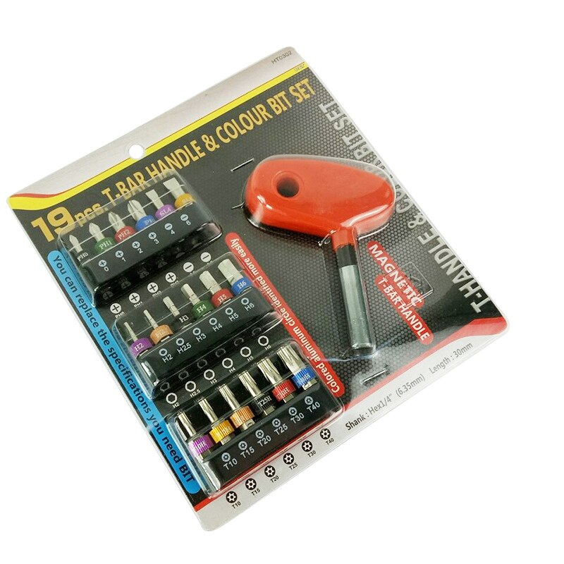 Micro-Screwdriver Bit Set with Reversible Drive Handle Phillips,Slotted Torx 1/4&quot; Drive Multi Bits Set