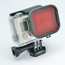 Gopro Accessoires Polarisator Rood/Geel Camera Lens Filter Guard Ring Duiken Lens Cover Go Pro Hd Hero 3 + Hero 4