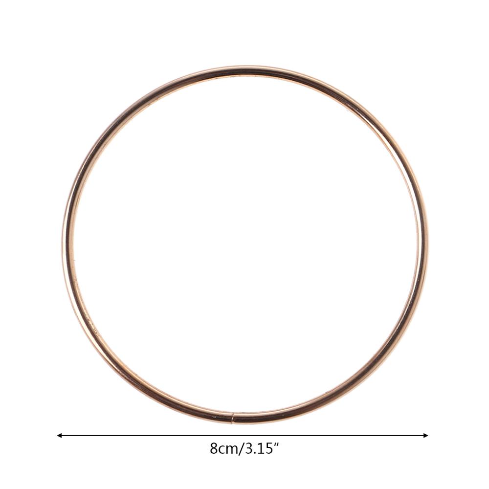 3,5-19cm Metall Traum Fänger Dreamcatcher Ring Macrame Handwerk Band Gold DIY Zubehör 10 Szies Neue: 8cm