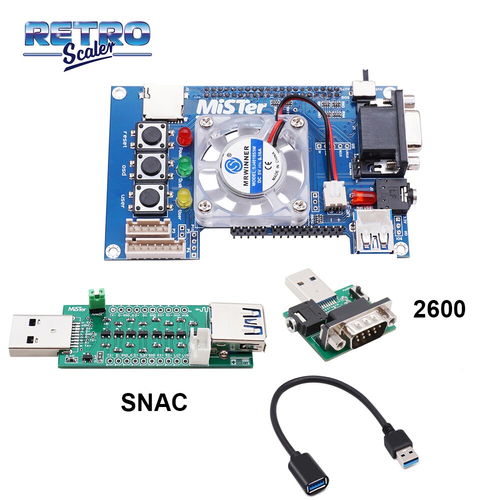 RetroScaler Manuelle Schweißen v 6,1 Mister I/O Board Analog Interface Unterstützung SNAC für Mister FPGA: IO-FAN-SNAC-2600