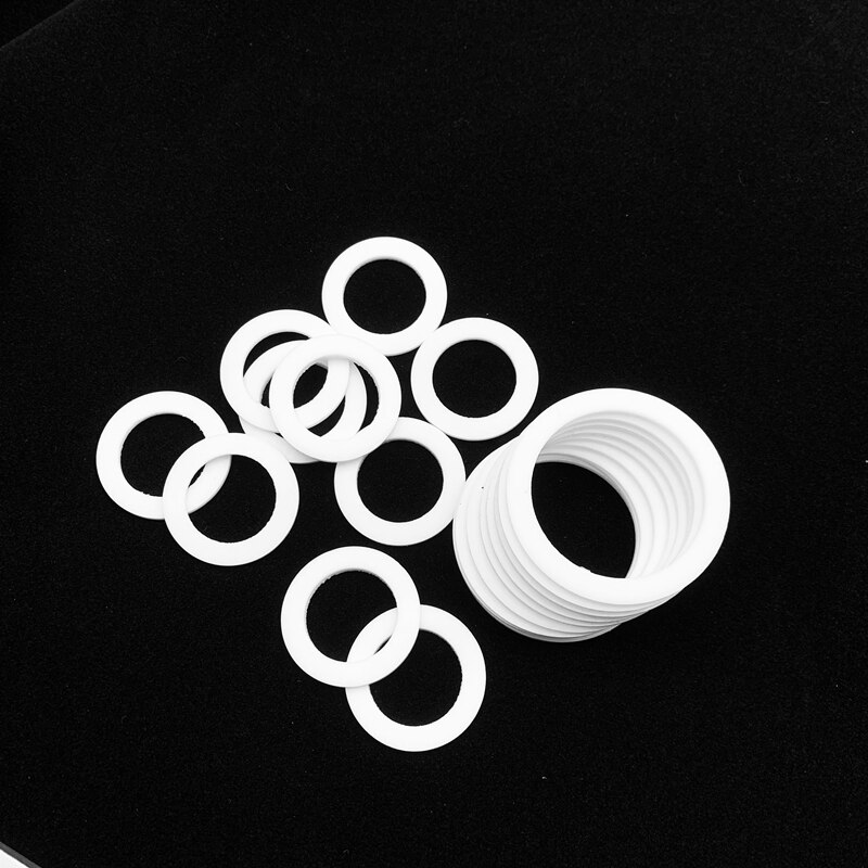 PTFE Gasket DN10 DN15 DN20 DN25 DN32 DN80 DN100 DN150 DN300 DN400 High Temperature Resistant Union Seal Ring PTFE Flange Gasket