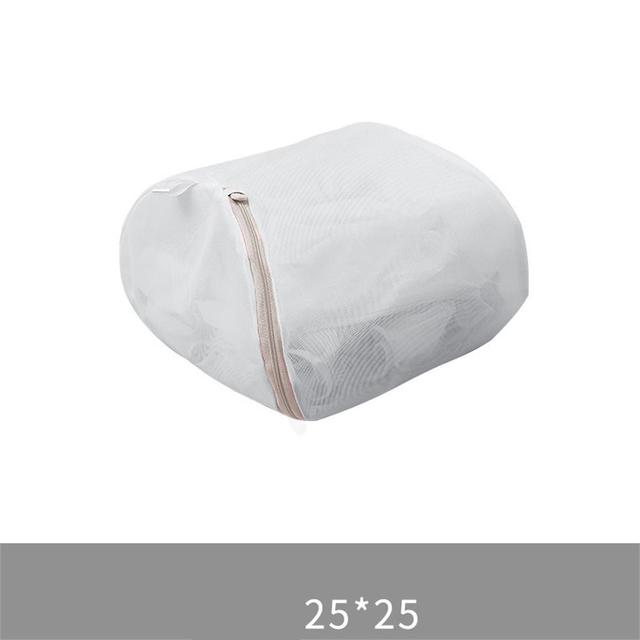 Fine Mesh Laundry Bag Zipper Mesh Wash Bags Washing Machine Bag For Underwear Bra Socks Dirty Clothes Organizer Laundry Basket: 25x25cm