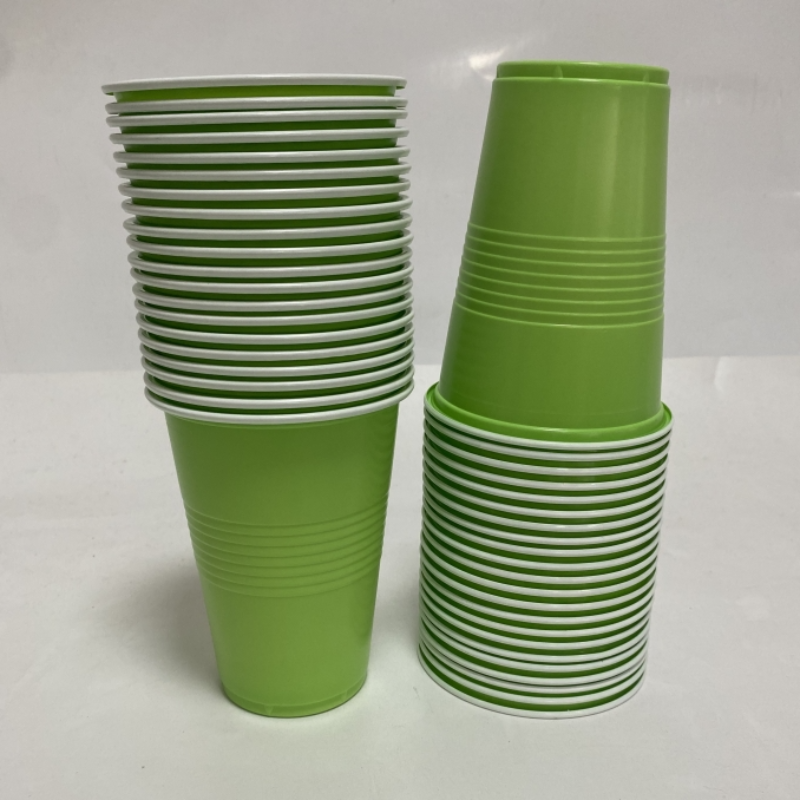16-Ounce Plastic Party Cups In Rood (50 Pack) wegwerp Plastic Bekers Recyclebaar Rode Kopjes Met Vullen Lijnen Voor Drankjes, Bbq, Picknicks: Black