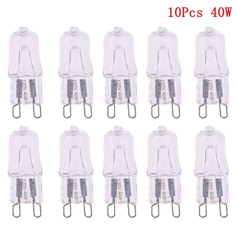 120V 25W 40W 60W Oven Light Bulb G9 High Temperature Bulb Steamer Light G9 Oven Lighting Bulb 10PCS