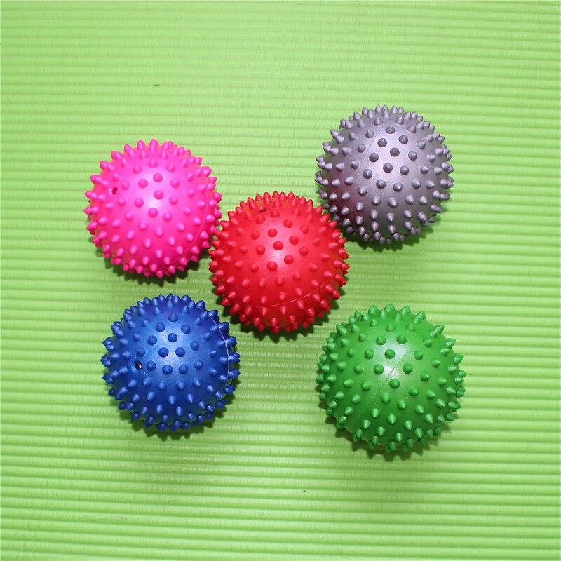 7/7.5 centimetri di Yoga della Sfera di Massaggio Rilassante Muscolare Sfera di Massaggio Rilassante Muscolare Fitness Fallo di Mano-Piede Hedgehog Sfera di Massaggio: 9 5cm Soft Ball Five Color