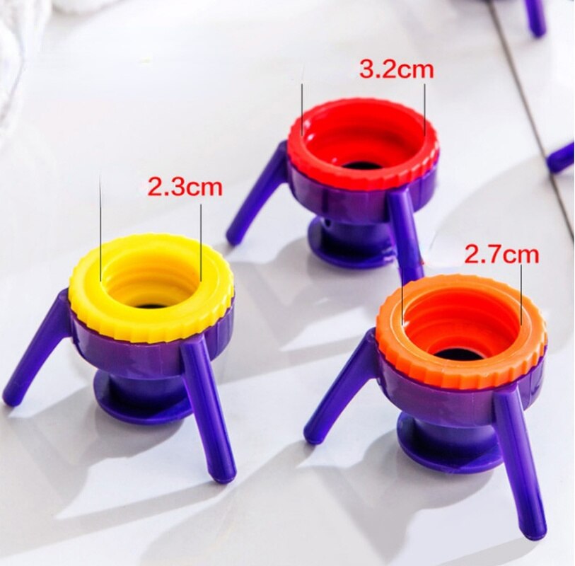 3Pcs Omgekeerde Fles Cap Keuken Kruiden Fles Badkamer Beugel Douchegel Shampoo Te Giet Vloeistof Cap Keuken Gereedschap: Default Title