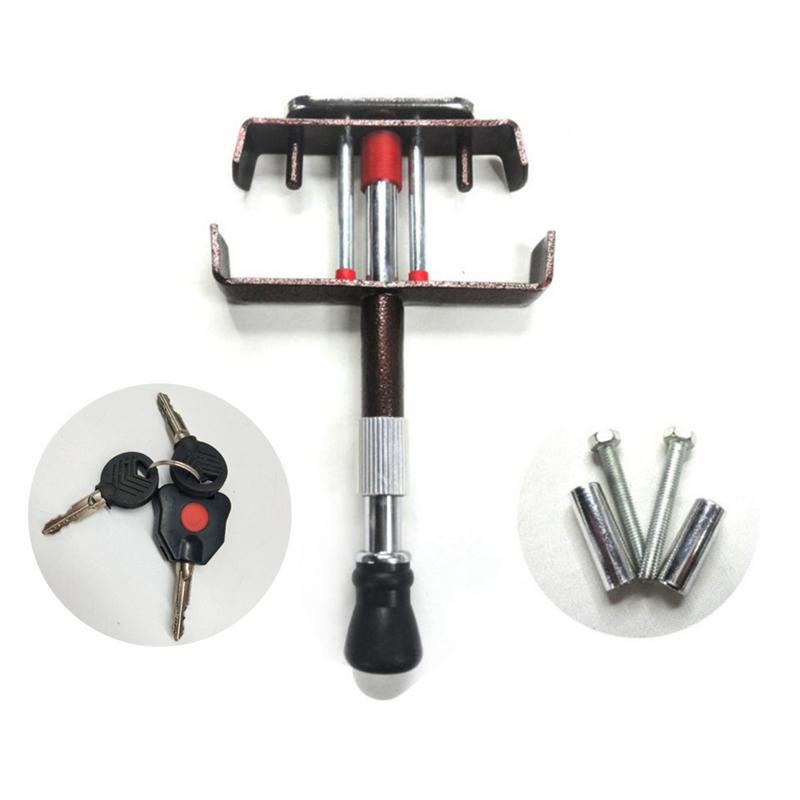 1PC Car Pedal Clutch Lock Steel Pedal Safety Theft Protection Locking Tool Anti-Theft Strong Security Brake Clutch Pedal Lock