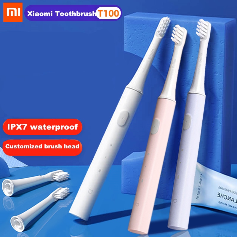 Xiaomi Mijia T100 Sonic Elektrische Tandenborstel Draadloze Usb Oplaadbare Tandenborstel Waterdichte Ultrasone Automatische Tandenborstel