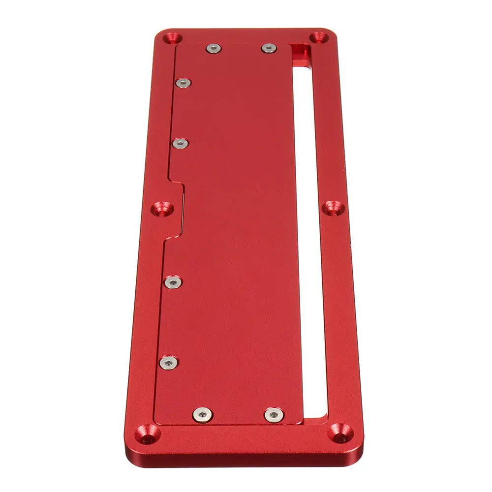 Electric Circular Saw Flip Cover Plate Flip-Floor Table Special Cover Plate Adjustable Aluminium Insert Plate for Table Saw