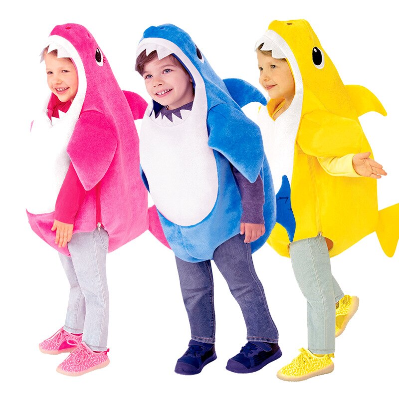 Leuke Baby Kinderen Animal Shark Kleuterschool Halloween Party Stage Performance Kostuum Haai Familie