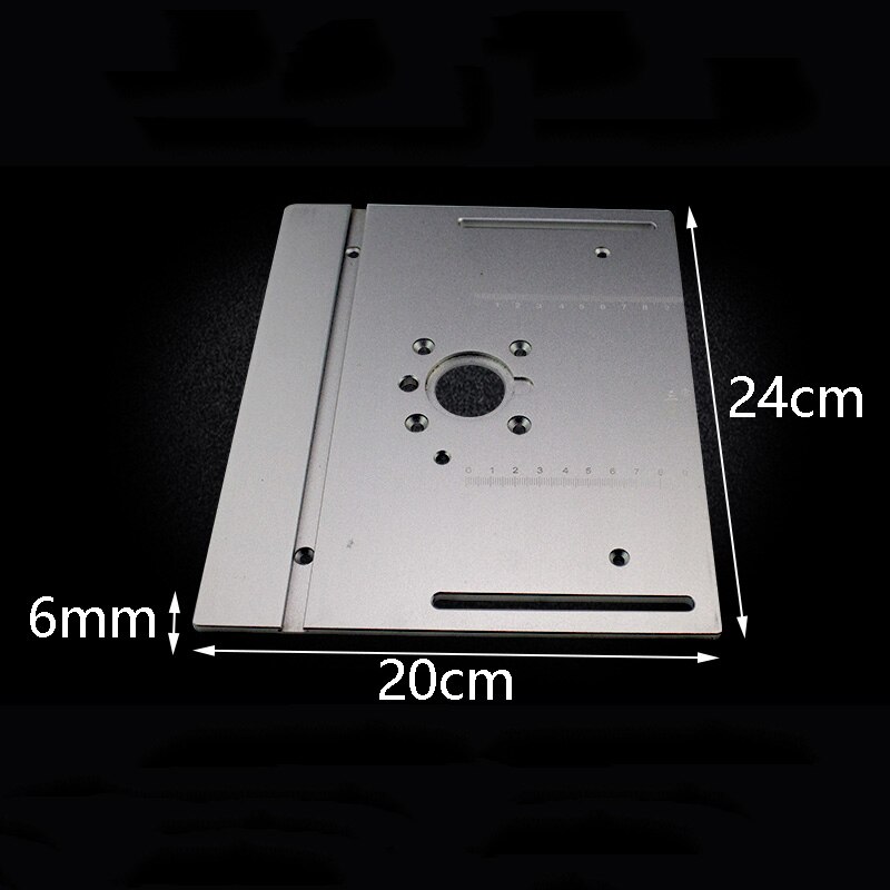 Router Table Insert Plate Woodworking Benches Table Saw W Miter Gauge Guide Aluminium Profile Fence Sliding Brackets: A Aluminum plate