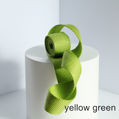 Rugzak Accessoires Schooltas Met Kleur Canvas Tas Met 2.5Cm Breed Touw Platte Riem Singels Riem Touw Riem: yellow green