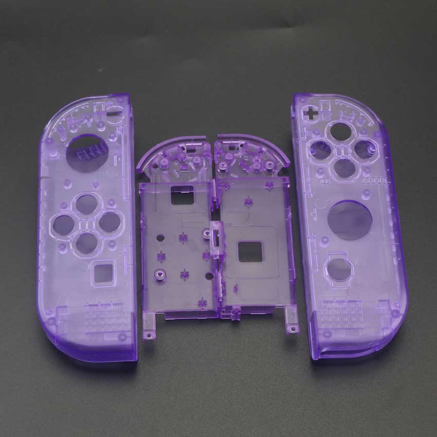 YuXi Clear White Plastic L R Housing Case Cover for Nintend Switch NS NX Joy Con Console Shell Replacement Parts: R