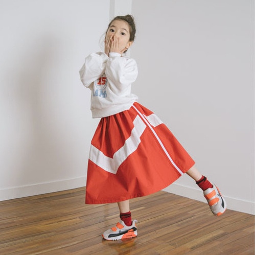 Color Block Chic jupes longues pour enfants fille 8 10 12 ans 100% coton décontracté enfants fille bas