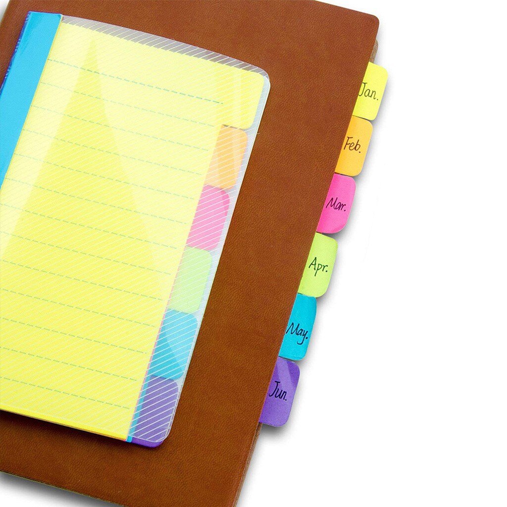 Kleurrijke Notities Diverse Neon Kleuren Sticky Notes Met 60 Regeerde Notes Kantoor Post-Het Kantoor Desktop Levert # P30