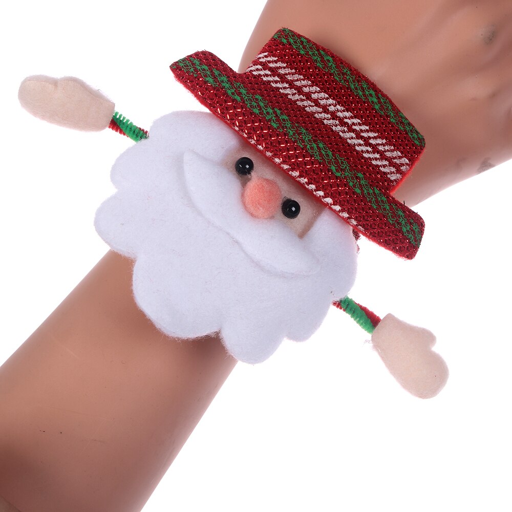 Band Glowing LED Slap Wristband Light Up Bracelet For Christmas Xmas Party Event Festival Decor School Children Kids Supply