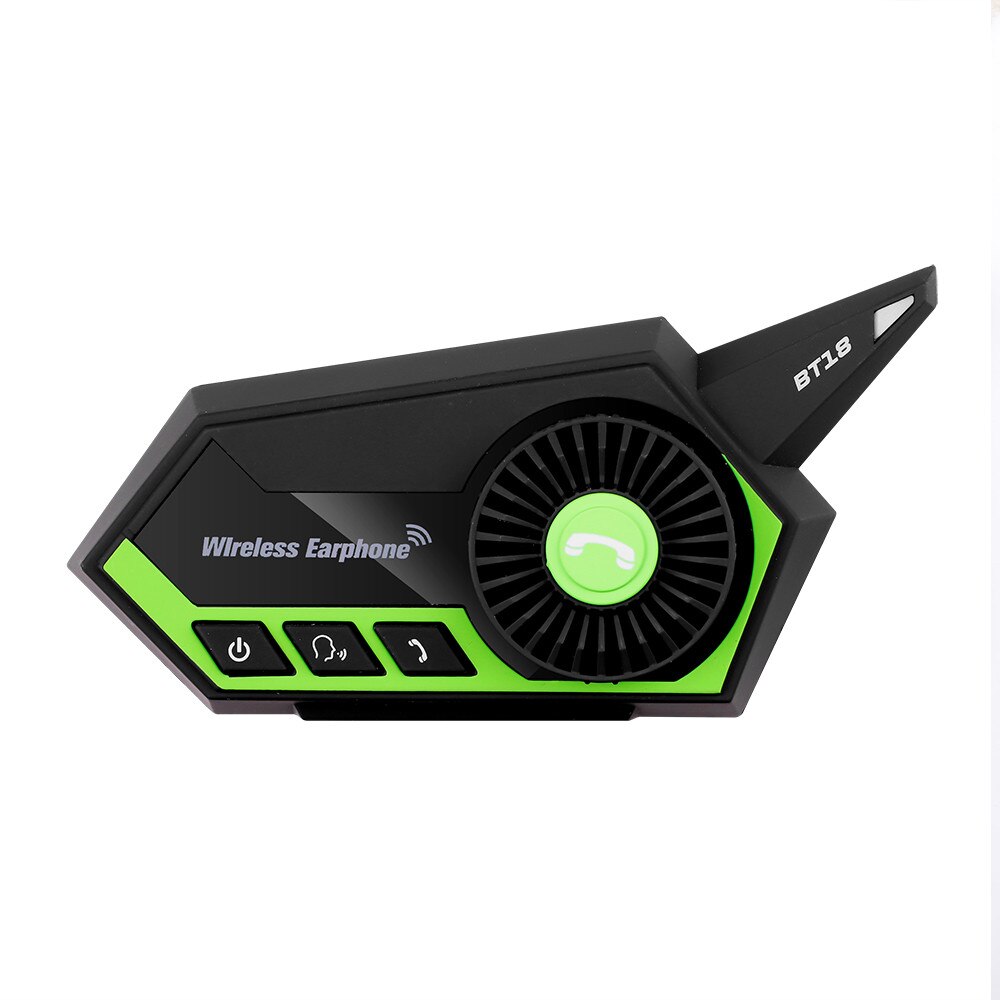 BT-18 Bluetooth 5.0 z kontrolerem kierownicy silnik kask z zestawem słuchawkowym bezprzewodowy zestaw głośnomówiący stereofoniczny ze słuchawkami motocyklowe słuchawki cześć-fi