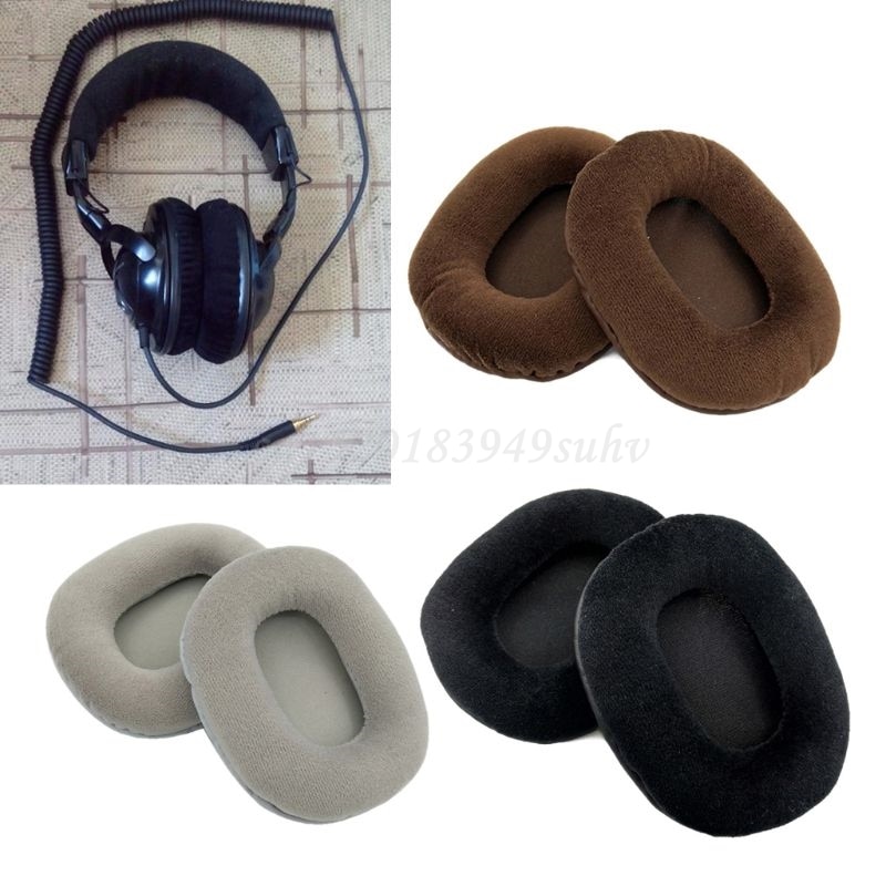 OOTDTY 2Pc Fluwelen Velours Earpad Oorbeschermer Kussen Voor voor ATH-M50 M50S M50X M40 M40S M40X