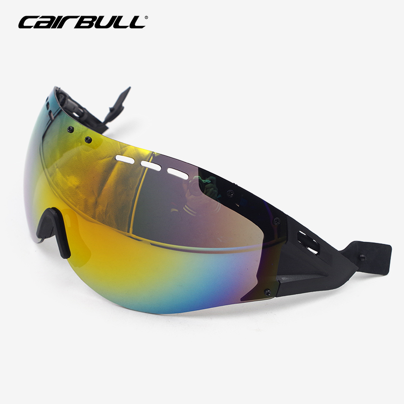 Straße fahrrad helm auge Casco Ciclismo objektiv aero helm tt road radfahren helm sonnenblende len zeitfahren brille fahrrad Zubehör