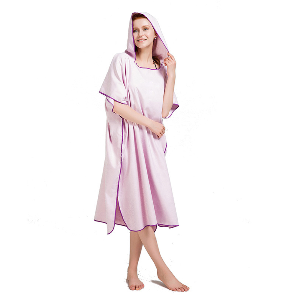 Toallas de playa para adultos, exteriores, secado rápido, con capucha, cambiador, capa con protección solar, Toalla de baño, Poncho, microfibra, Surf, traje de baño, capa