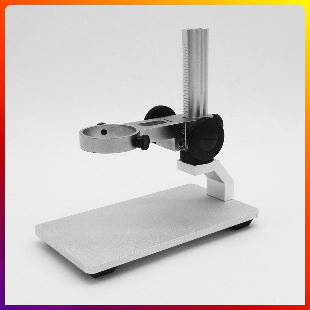 Microscope Stand Aluminum Alloy Portable Up and Down Adjustable Manual Focus Digital USB Electronic Microscope Holder