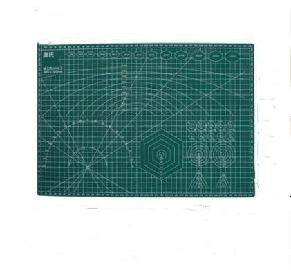 A2/3/4/5 Double-Sided cutting mat Grid Line Self-Healing Workbench Patchwork Cut Pad DIY Knife Engraving Leather Cutting Board: Green / A2