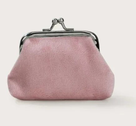 Myntpung med oljevoks i skinn, 4- tommers spenne, mini-lommebok, myntveske, leppestift-oppbevaringsveske, dame-clutch-veske: Elfenben