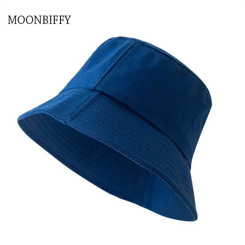 Zwart wit effen emmer hoed unisex bob caps hiphop gorros mannen zomer panama cap strand zon vissen boonie hoed
