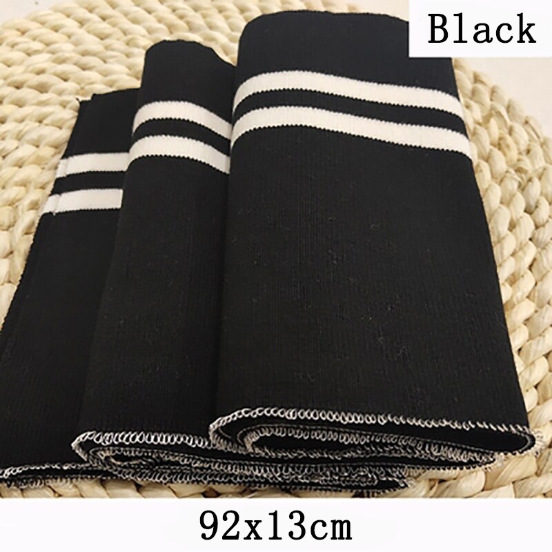 92 x 13cm fine rib strik elastisk stof gør manchetter linning krave ribkant til baseball dragten sportstøj sytilbehør