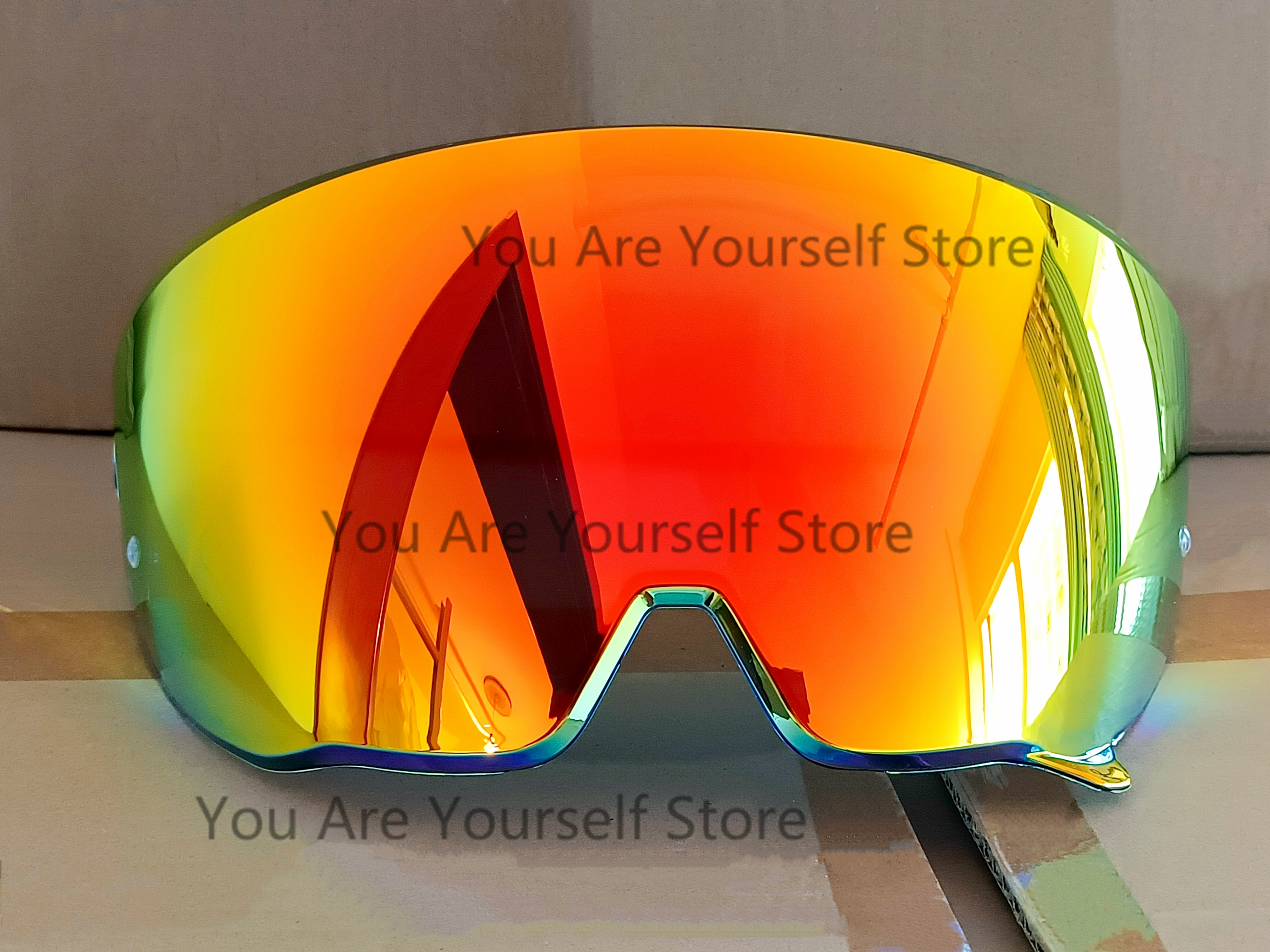 RUROC-Visor para casco de motocicleta ATLAS 3,0 4,0, gafas de protección, Visor de cristal, Accesorios de Mica: Azul