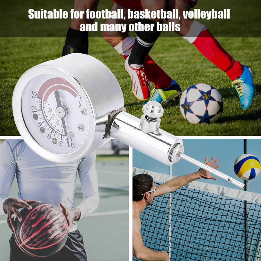 Pointer lufttryksmåler mini digitalt luftmanometer basketball fodbold volleyball ball luftregulator trykmåleværktøj