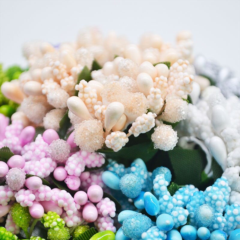 36Pcs Pearl Berry Artificial Stamen Flower For Wedding Home Decoration Artificial Pistil DIY Wreath Scrapbooking Craft Box