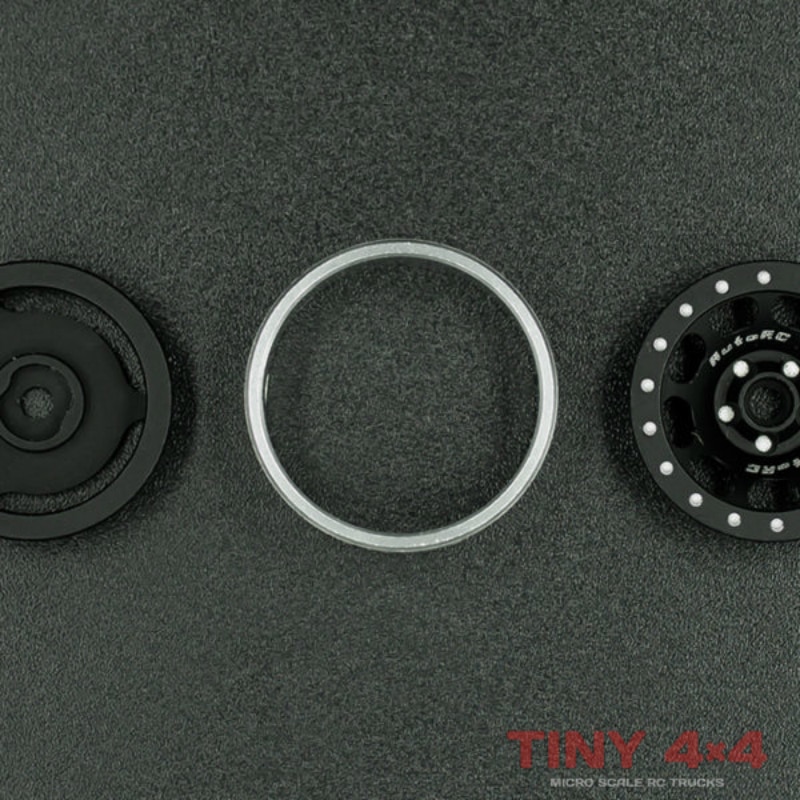 AutoRC Geko 1/24 GK-24 share part rc cars Alloy Beadlock GK-9P18B Wheels #AU02702