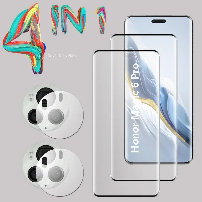 3D gehärtetes Glas für Ehre Magie 6 5 4 Pro Displays chutz kamera Objektiv Film Ehre Magie 6 5 4 Lite Glass chutz