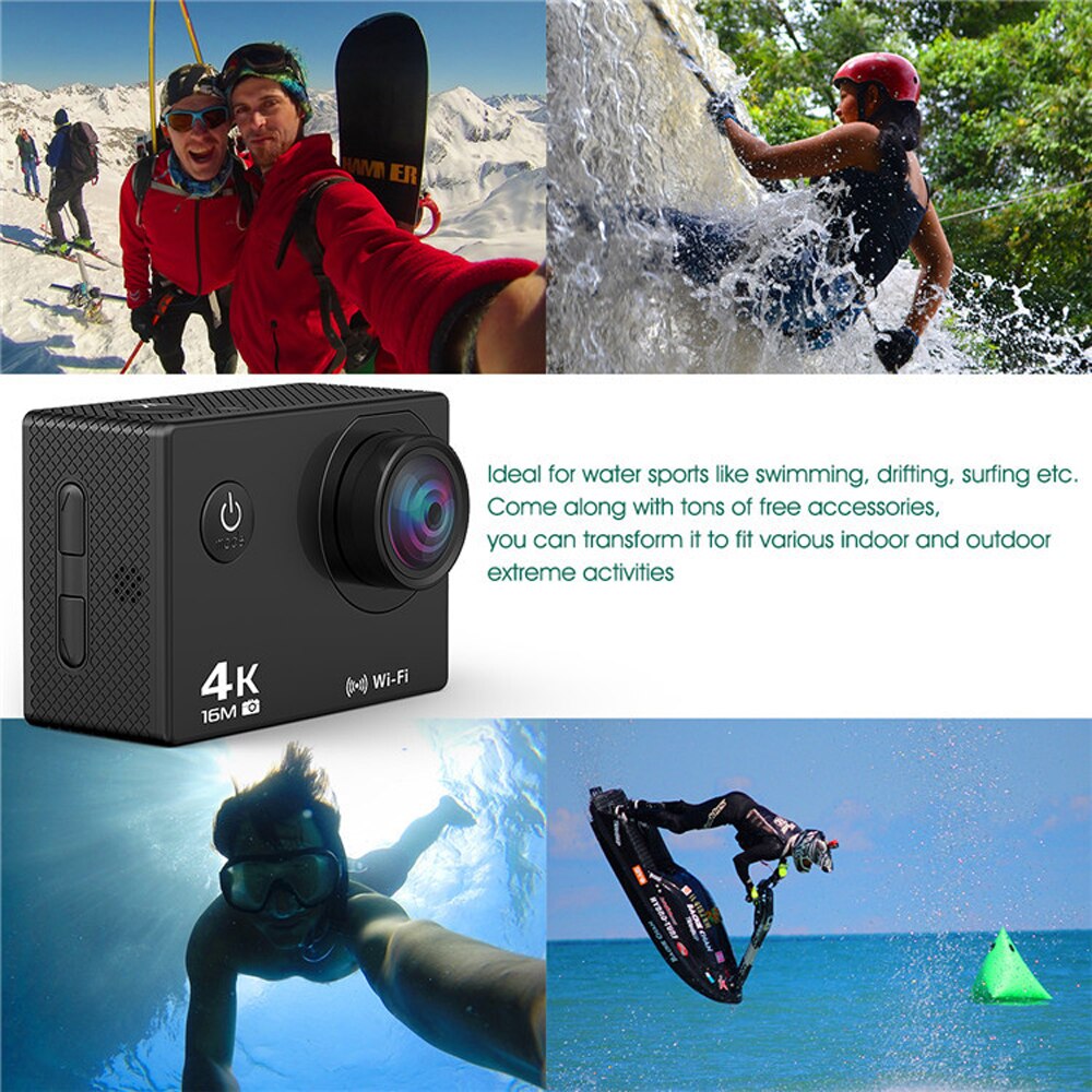 Camera Type Motion Camera 4K Waterdichte Camera 2.4G Afstandsbediening WiFi Onderwater Camera
