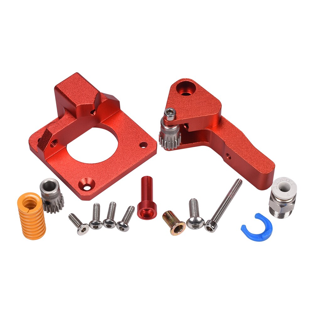 CR10S PRO Dual Gear Extruder Upgrade MK8 Extruder for Ender 3/5 CR10S PRO 1.75mm 3d Printer Parts Feed double pulley Extruder: Single Pneumatic