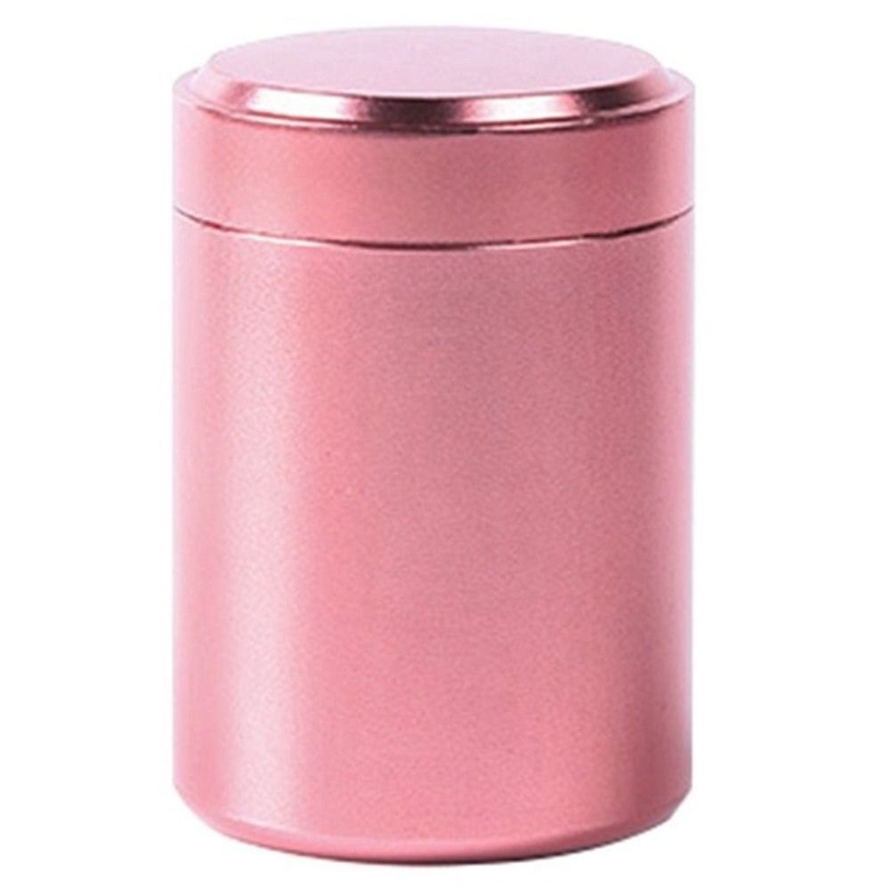 Runde kleine Metall-Aluminium-Dosen versiegelt lose Tee-Verpackungs dosen reisen tragbare Behälter Glas Zucker Kaffee Süßigkeiten Veranstalter: plum