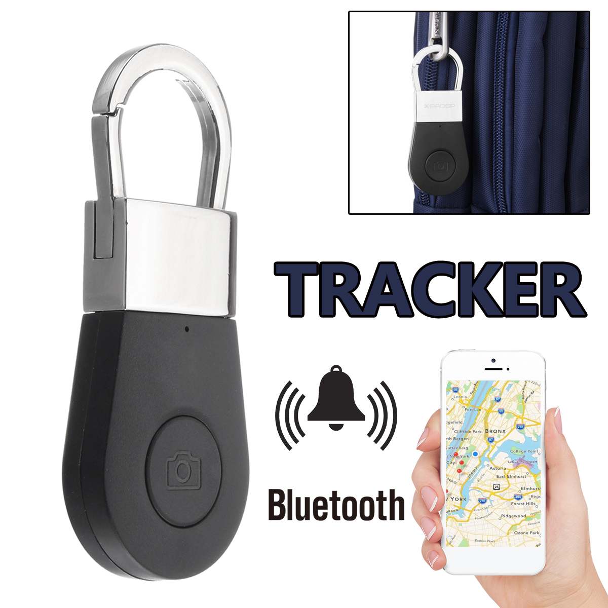 Anti-Verloren Alarm Gps Locator Bluetooth Sleutelhanger Tracker Smart Key Finder Voor Auto Motorfiets Kind Huisdieren Elder Tracking Apparaat