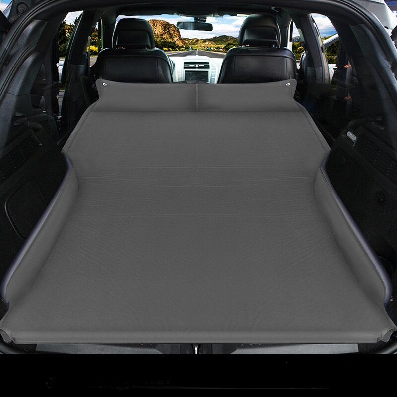 Car Inflatable Air Mattress Camping Bed Suv Trunk Sleeping Artifact Mattress Auto Rear Travel Bed camping coche Cushion beds: Grey