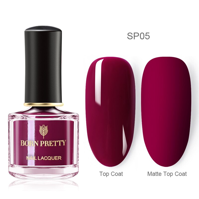 Born pretty neglelak forår sommer tema rosa guld sort hvid krom glitrende nail art lak 6ml til gør-det-selv manicuring: Sp05