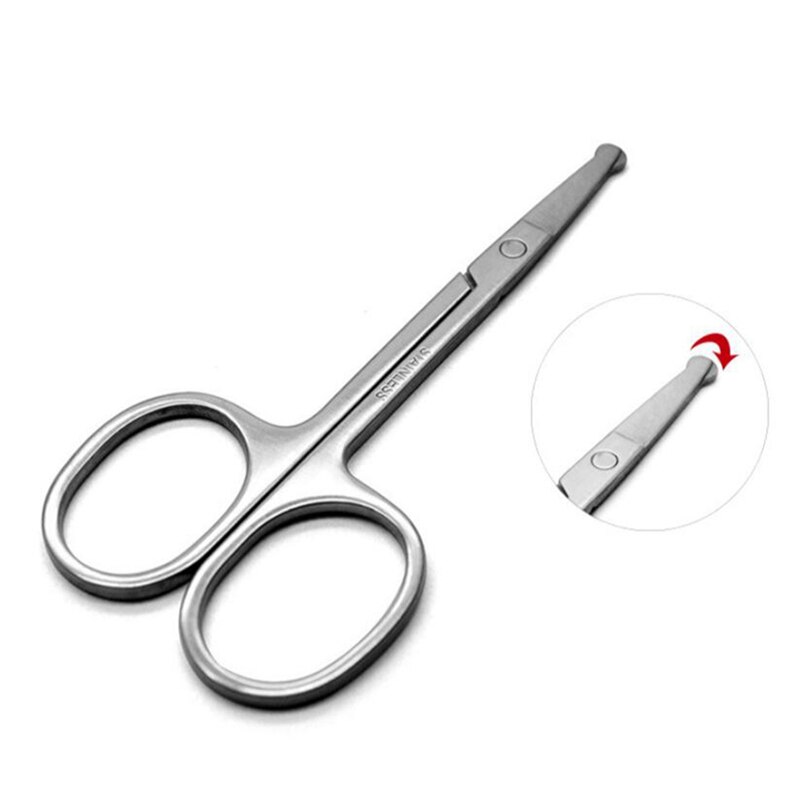 Nose Hair Trimmer Safety Scissors Multi Purpose Scissor With For Facial Hair Eyebrow Beard Mustache Trimming