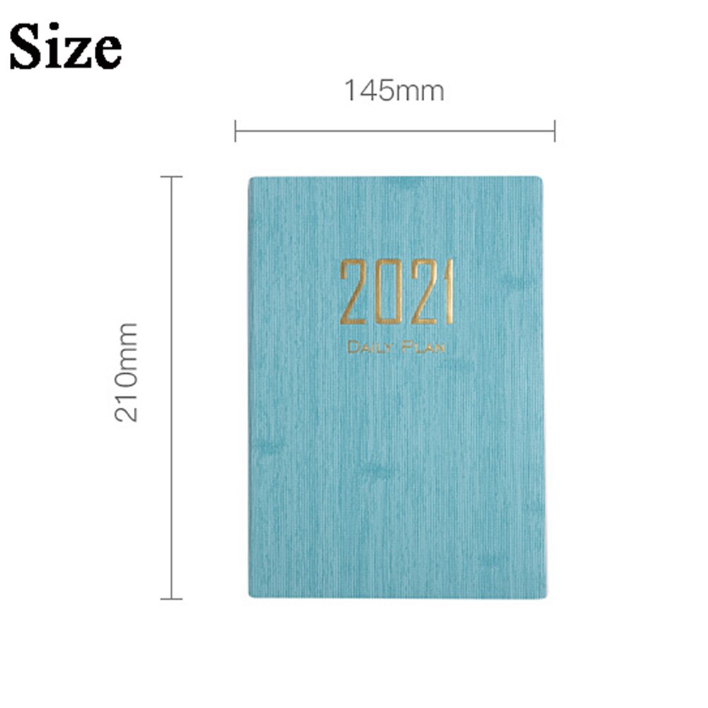 A5 Notebook Diary Solid Color Time Management Schedule Book Daily Plan Book Stationery Supplies