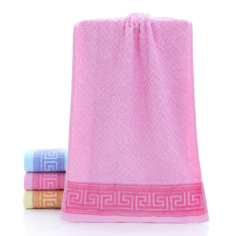 Badhanddoek Gezicht Handdoek 100% Katoen Zacht Katoen Schoonheid Handdoek Badkamer Producten 35X75Cm Handdoeken: Roze