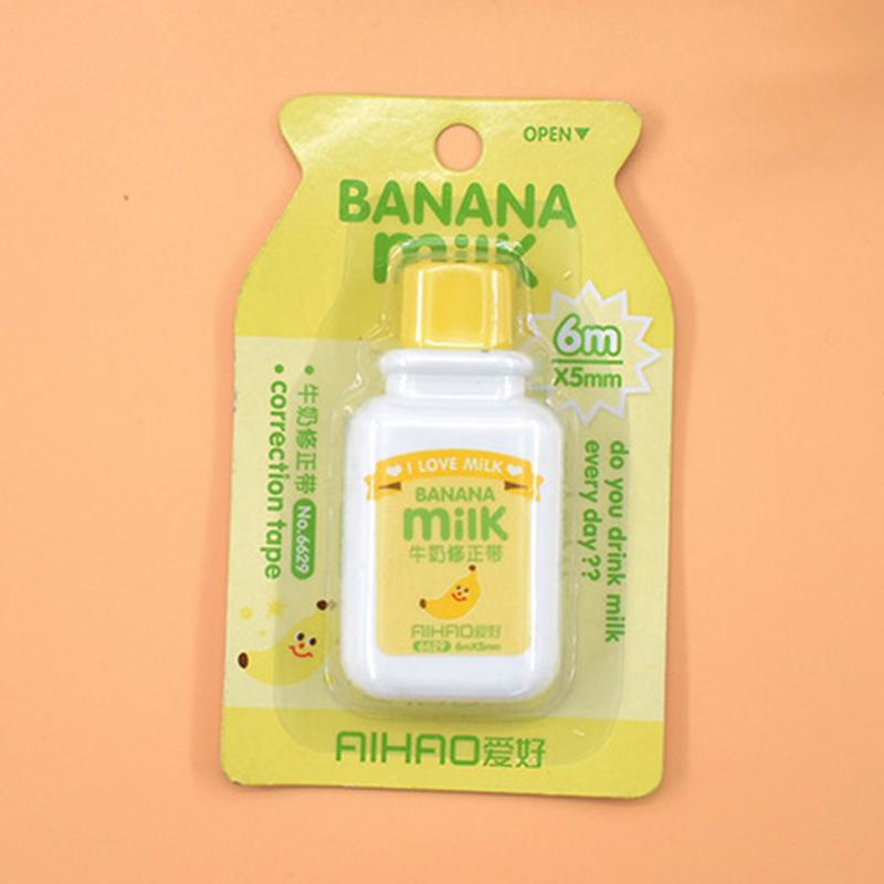Cute Cartoon Correction Tape Milk Bottle Style for Student and Officer Office School Supplies Stationery Correction Tape