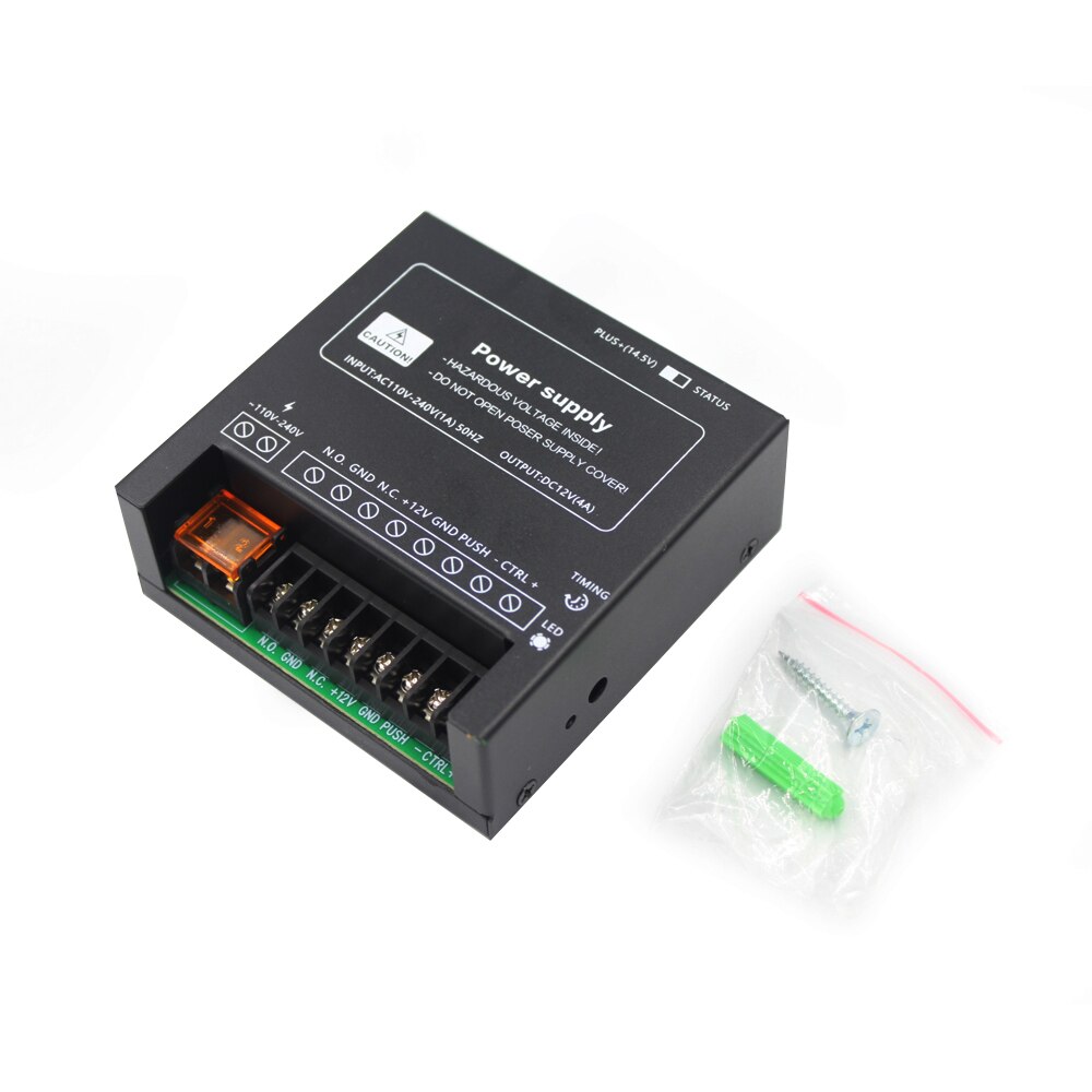 DC 12V Door Access Control system Switch Power Supply 4A / AC 110~240V RFID Fingerprint Access Control System