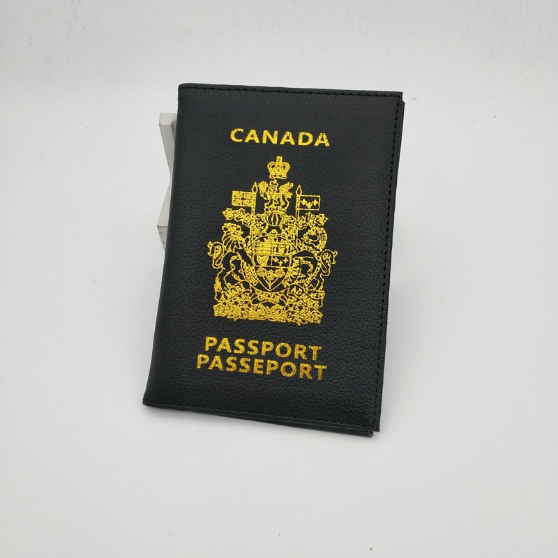 Canada Travel Passport Holder Bag Multifun Leather Canadian Passport Cover Case Wallet for Men Women