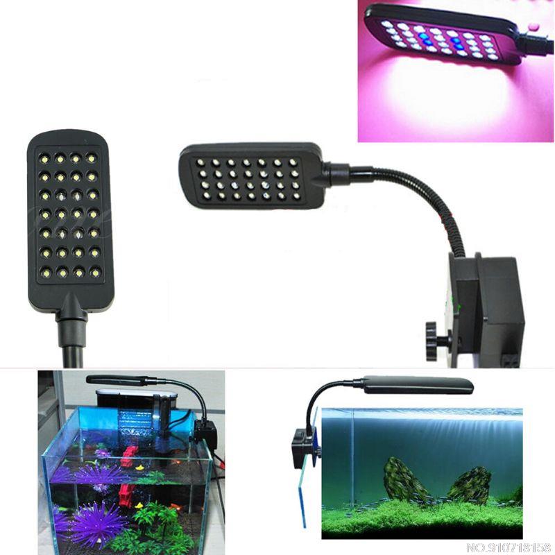 Ampoule LED à clipser pour Aquarium 100-240V, lumière blanche, éclairage pour croissance de plantes aquatiques, directe D18 20