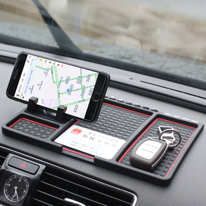 Auto Universele Navigatie Mobiele Telefoon Beugel Auto Anti-slip Pad Auto Instrument Panel Pad Auto multifunctionele Opslag pad